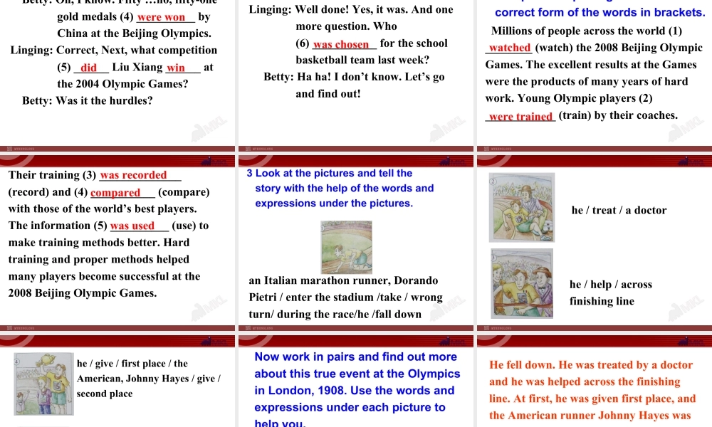 外研版初中英语九年级上-Unit 3教案 (4).ppt