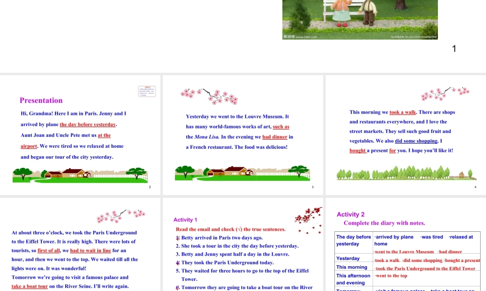 外研版初中英语七年级下册-单元课件-Module 10 Unit 2.ppt