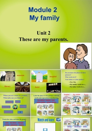 外研版七年级英语（上）Moudle2Unit2 These are my parents课件（共29张PPT）.ppt