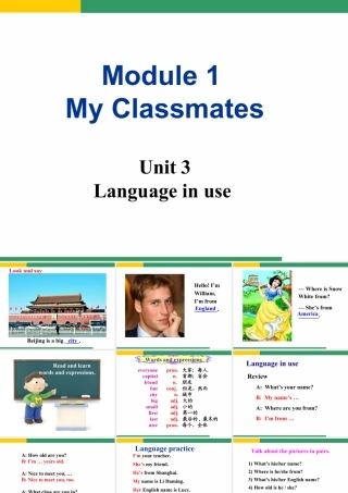 外研版七年级英语上册Module1 Unit3 课件 (共41张PPT).ppt