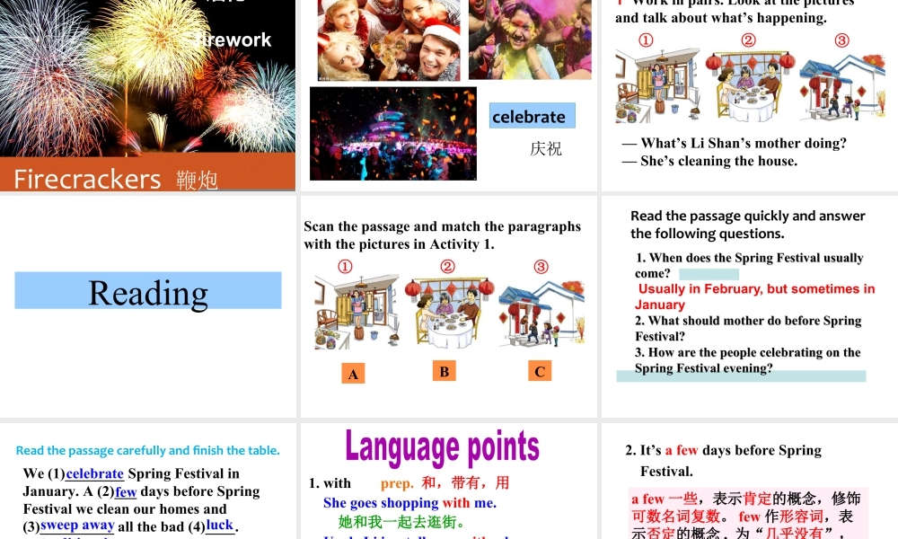 外研版七年级英语上册Module10 Unit2 课件 (共27张PPT).ppt