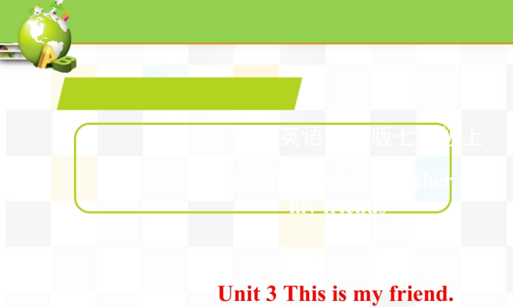 外研版七年级英语上册Starter Module1 Unit3 课件 （共20张PPT）.ppt