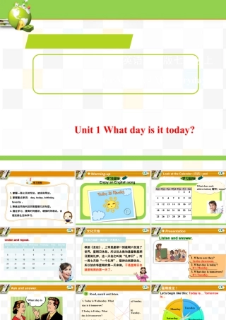 外研版七年级英语上册Starter Module4 Unit1 课件 （共17张PPT）.ppt