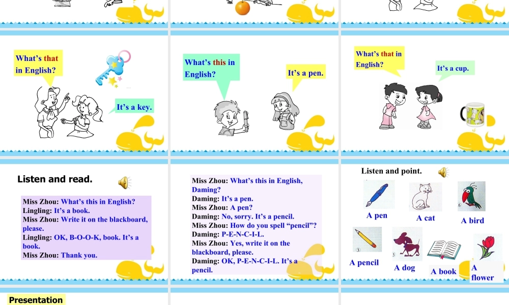 外研版七年级英语上册课件：starter M3 my english book.ppt