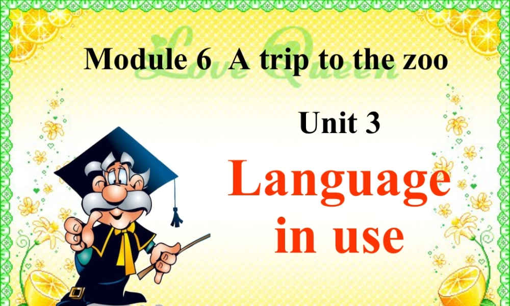 外研英语七年级上Module 6 A trip to the zoo Unit 3 Language in use课件 （共24张PPT）.ppt