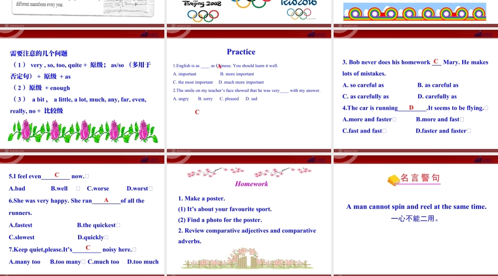 新外研版八年级英语上册配套课件：Module 3 Sports Unit 3.ppt