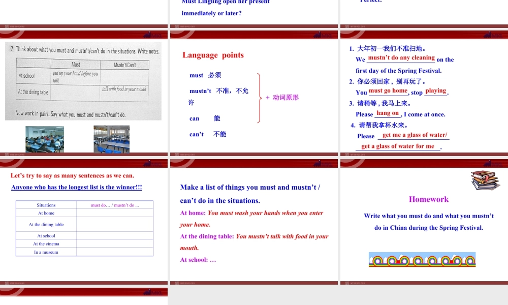 新外研版八年级英语上册配套课件：Module 11 Way of  life Unit 1.ppt