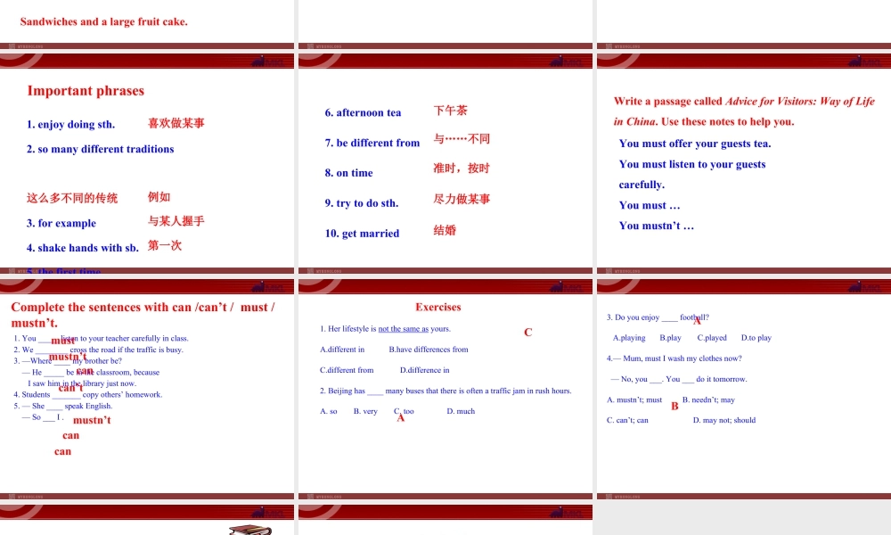 新外研版八年级英语上册配套课件：Module 11 Way of  life Unit 2.ppt