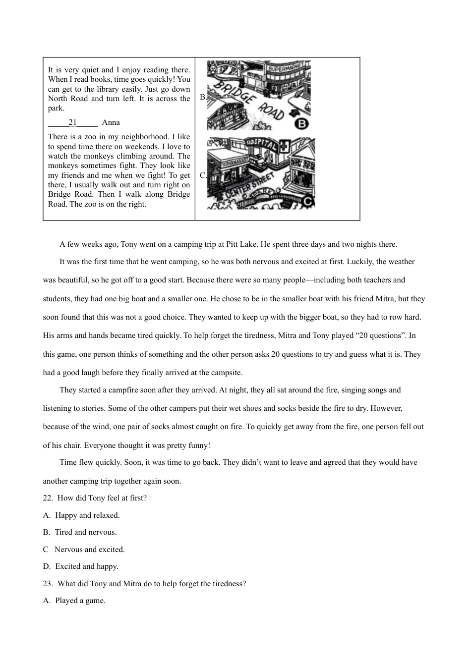 北京市朝阳区2022-2023学年七年级下学期期末英语试题（含解析）.docx_第3页