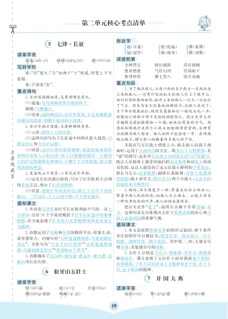部编版六（上）语文第二单元核心考点清单.pdf