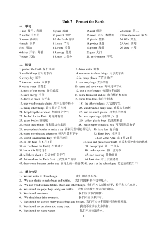 小学六年级（上）译林版 Unit7 知识点梳理.pdf