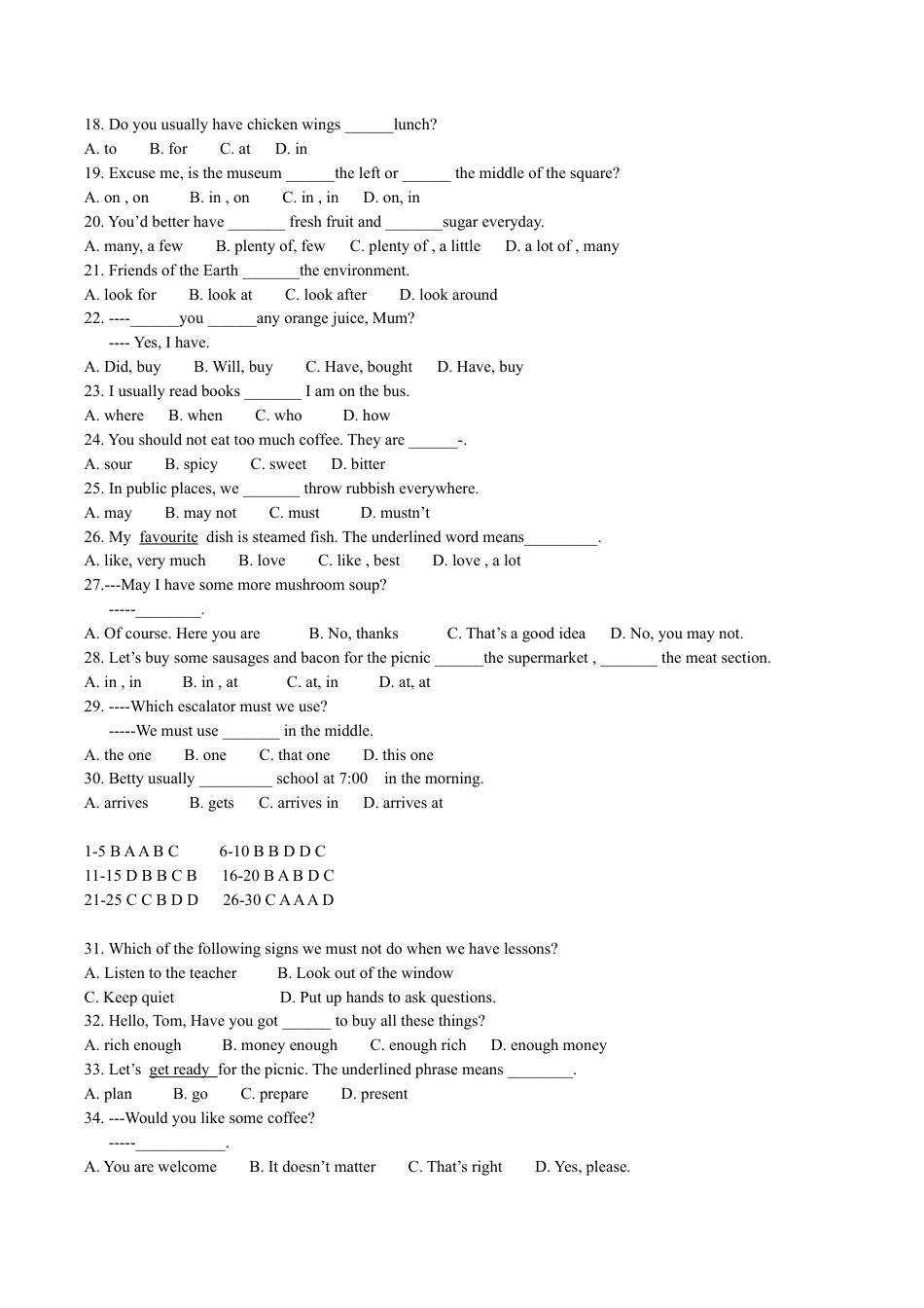 期末测试-牛津上海版一起点-6年级上册 (4).docx_第2页