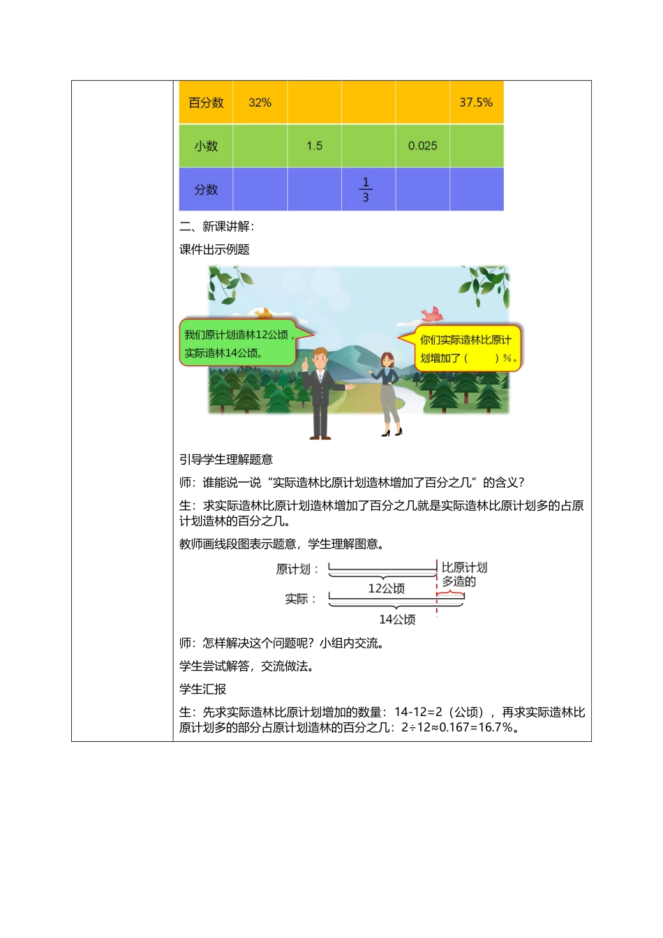 人教版小学数学六年级上册6.3《求一个数比另一个数多（或少）百分之几》教学设计.docx_第2页