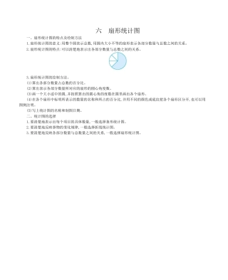 北京版小学数学六年级上册_第六单元 扇形统计图.docx