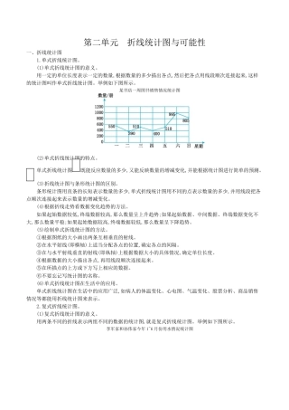 北京版小学数学五年级下册-第二单元 折线统计图与可能性.docx