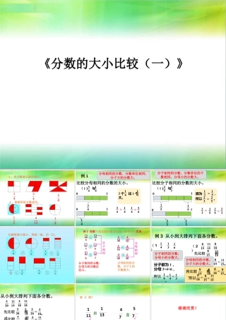 《分数的大小比较（一）》课件1-浙教版小学数学五年级下册.ppt