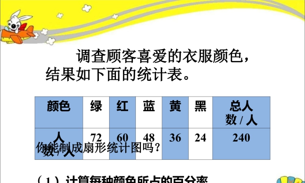 练一练1_扇形统计图（2）-浙教版小学数学六年级上册.ppt