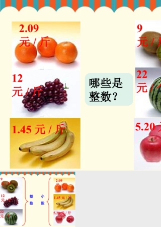 浙教版小学数学三年级下册-导入_认识小数（一）.ppt