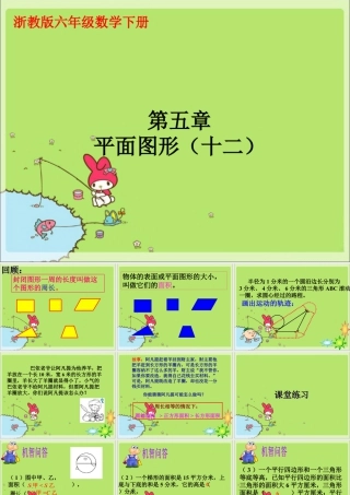 《平面图形》课件2-浙教版小学数学六年级下册.ppt