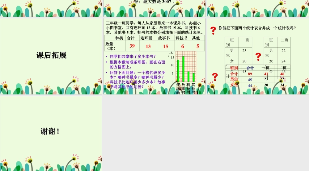 《数据整理》课件2-浙教版小学数学六年级下册.ppt