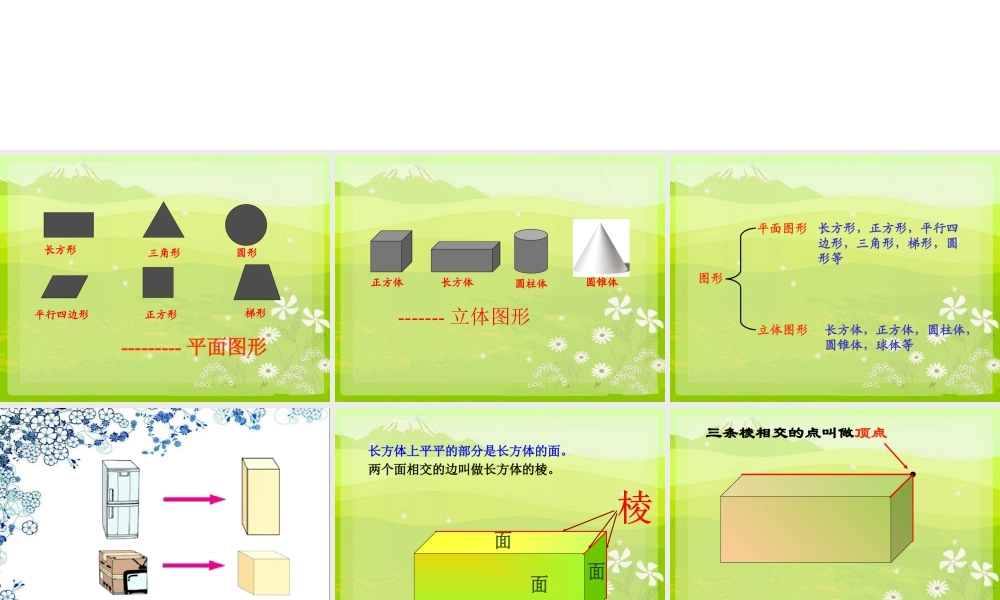 《长方体的面、棱和顶点》课件1-浙教版小学数学五年级下册.ppt