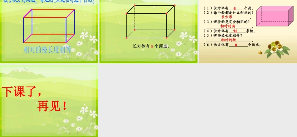 《长方体的面、棱和顶点》课件1-浙教版小学数学五年级下册.ppt