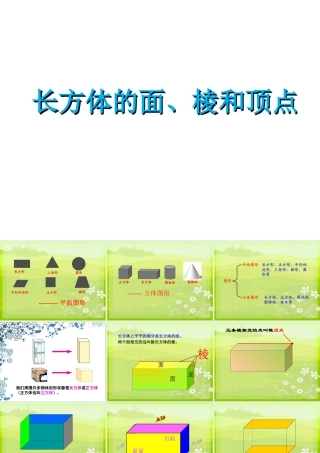 《长方体的面、棱和顶点》课件1-浙教版小学数学五年级下册.ppt