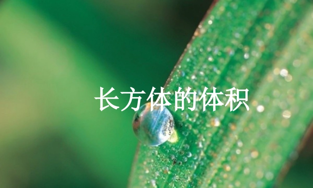 《长方体的体积》课件1-浙教版小学数学五年级下册.ppt