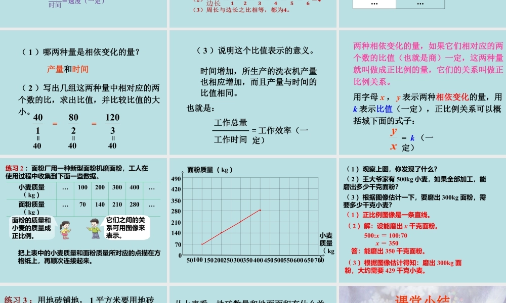 《正比例（一）》课件1-浙教版小学数学六年级下册.ppt
