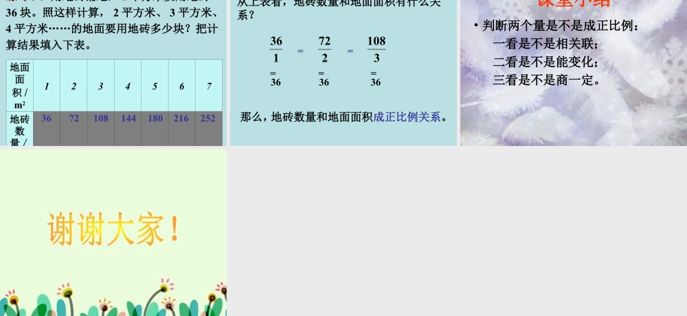 《正比例（一）》课件1-浙教版小学数学六年级下册.ppt