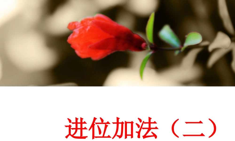 浙教版小学数学二年级上册-《进位加法（二）》课件.ppt