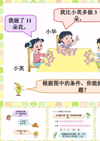 浙教版小学数学二年级上册-你能提出什么问题_比较两个数的多少（一）.ppt