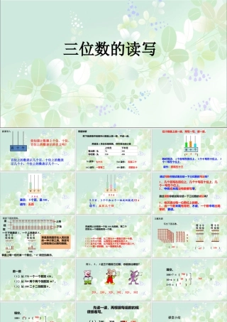 浙教版小学数学二年级下册-《三位数的读写》课件1(1).ppt