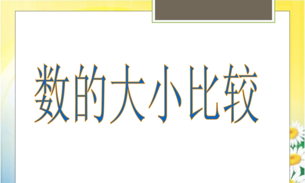 浙教版小学数学二年级下册-《数的大小比较》课件2.ppt