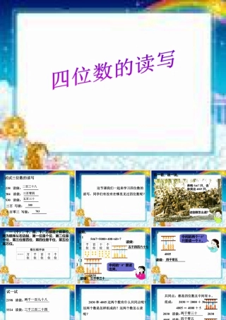 浙教版小学数学二年级下册-《四位数的读写》课件1.ppt