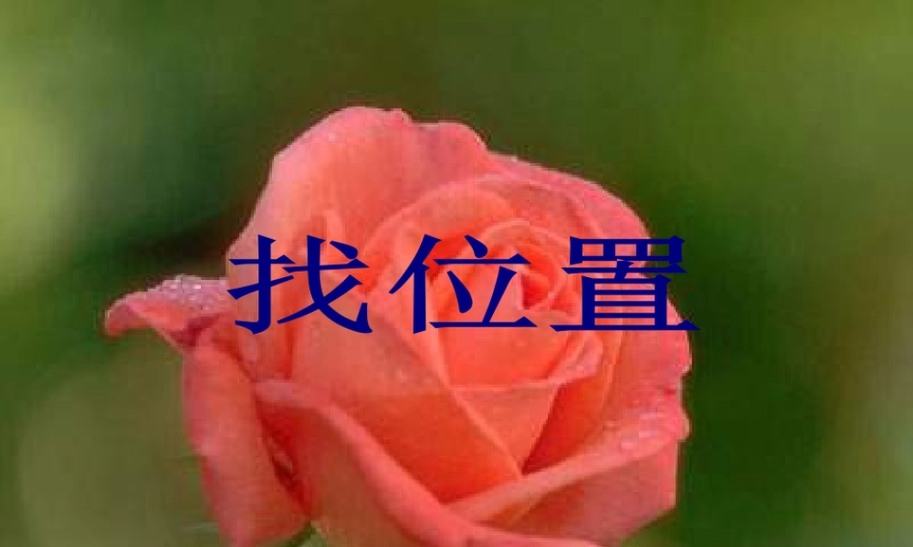 浙教版小学数学二年级下册-《找位置》课件2.ppt