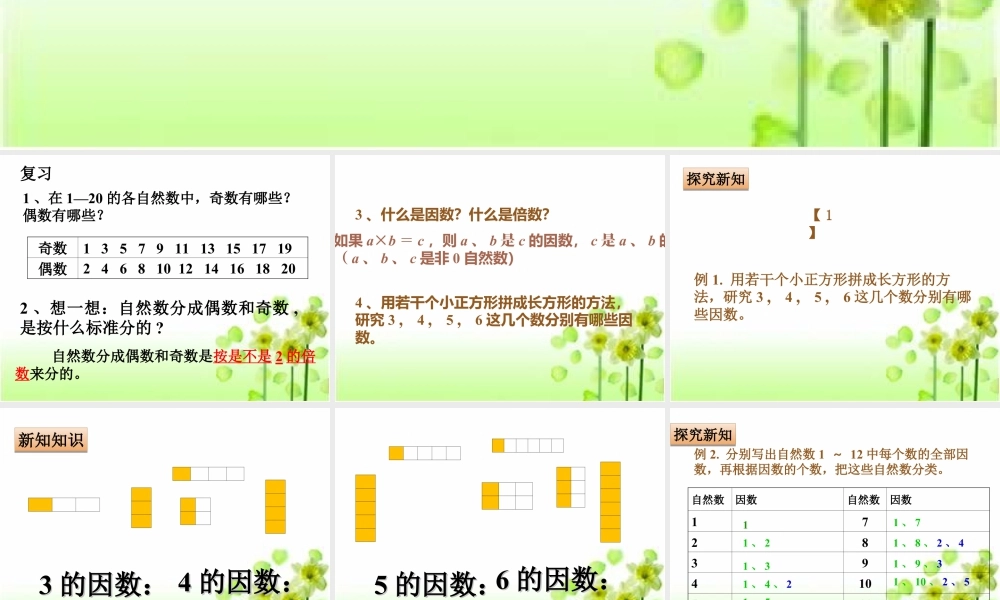 浙教版小学数学四年级下册-《素数与合数》课件2.ppt