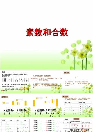 浙教版小学数学四年级下册-《素数与合数》课件2.ppt