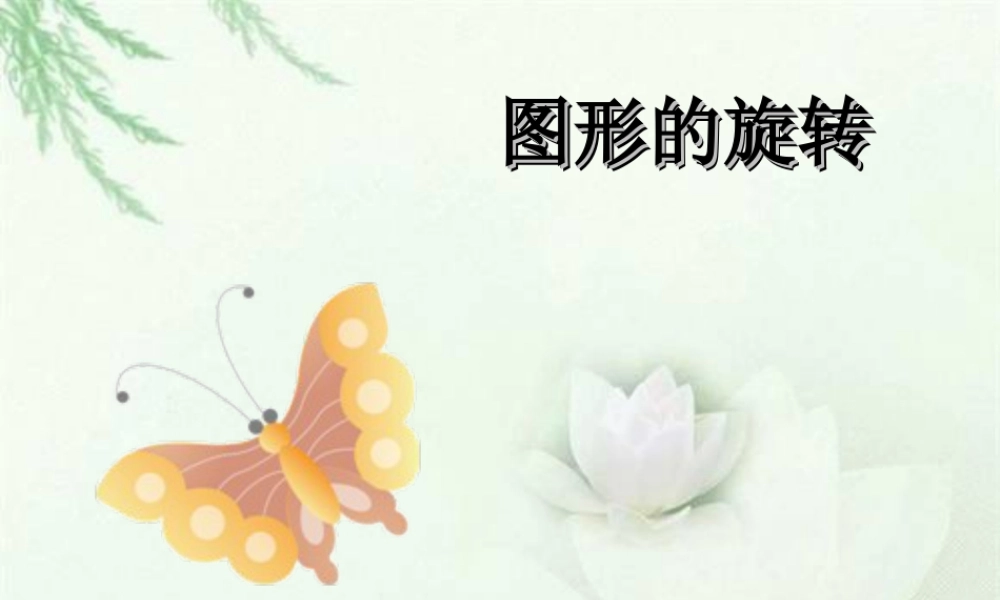 浙教版小学数学四年级下册-《图形的旋转》课件1.ppt