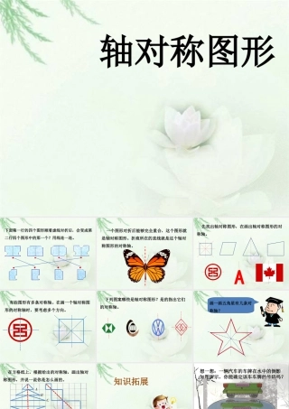 浙教版小学数学四年级下册-《轴对称图形》课件1.ppt