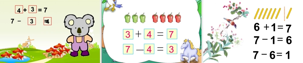 浙教版小学数学一年级上册-《加法和减法》课件.ppt