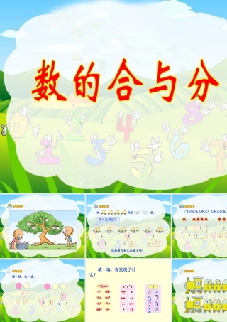 浙教版小学数学一年级上册-《数的合与分》课件.ppt