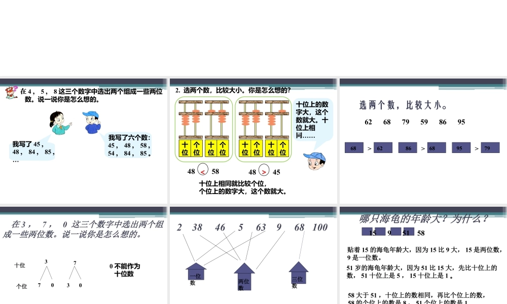 浙教版小学数学一年级下册-《比较数的大小》课件2.ppt