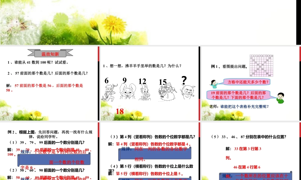 浙教版小学数学一年级下册-《找规律填数》课件2.ppt