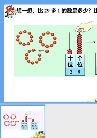 浙教版小学数学一年级下册-想一想_100以内的数（一）——21~40.ppt