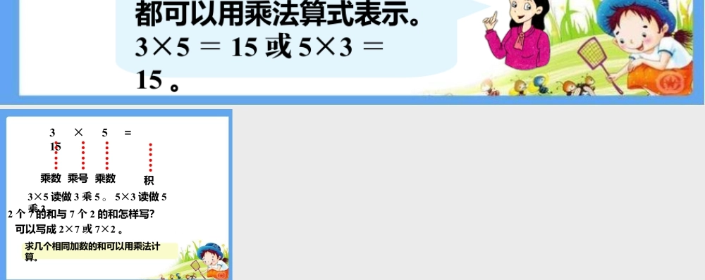 浙教版小学数学一年级下册-一共有几个人_认识乘法.ppt