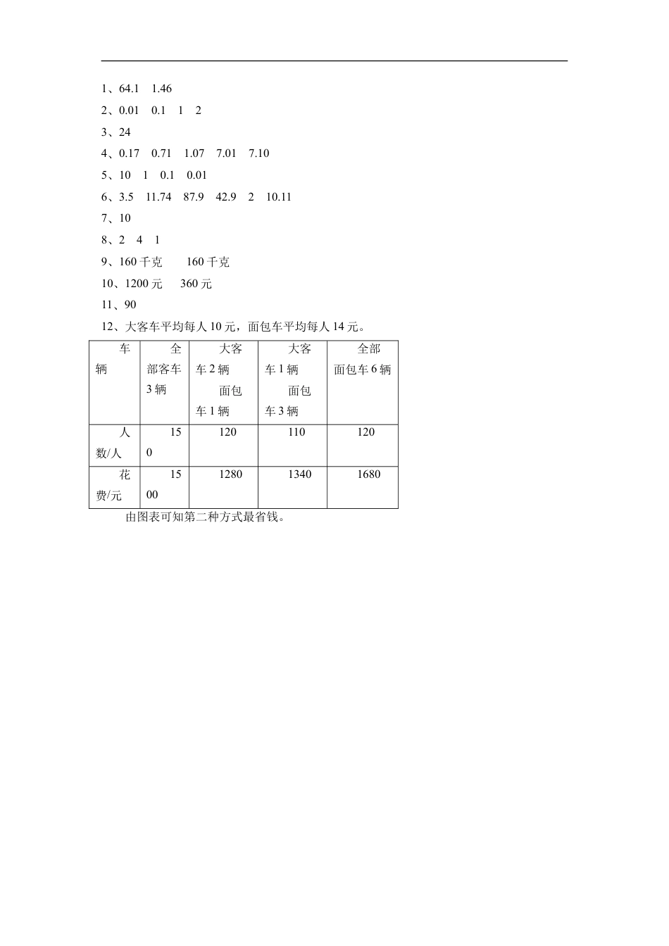 浙教版小学数学三年级下册-《数据的处理》习题.doc_第3页