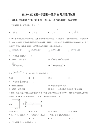 北京市朝阳区陈经纶中学七年级上学期月考数学试题（含答案解析）.docx