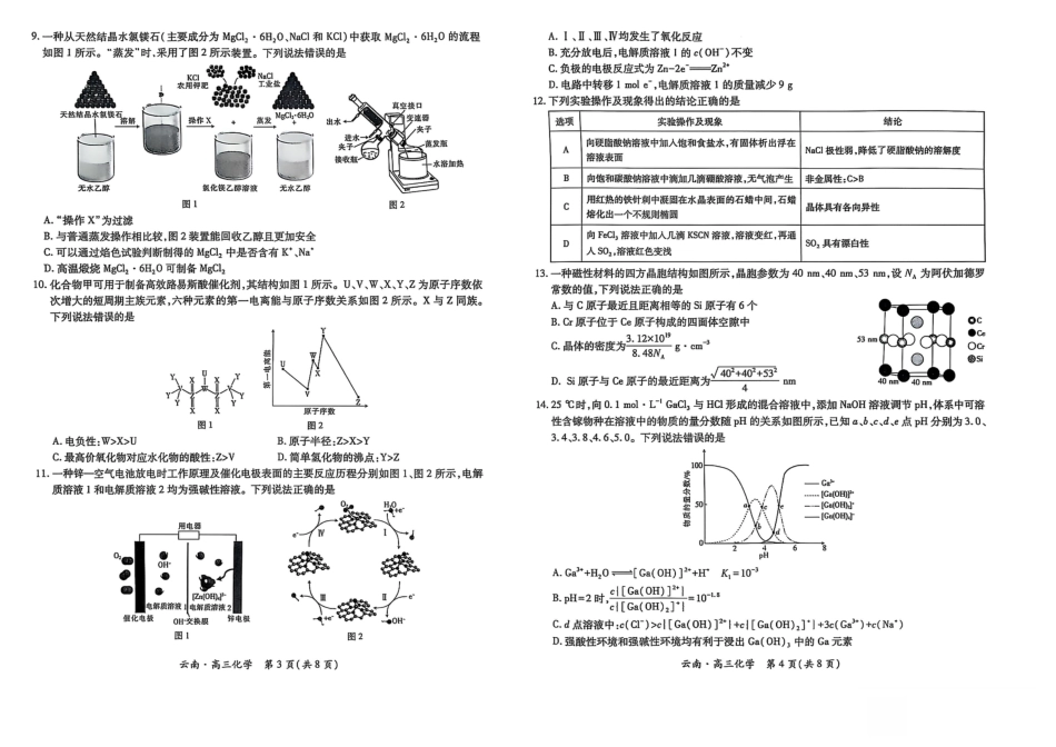 云南民族大学附属高级中学2026届高三联考卷（二）化学试卷（含答案解析）.pdf_第2页