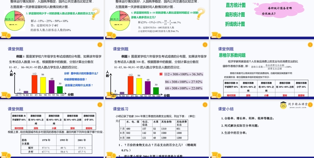 数学六年级上册-课时教案-3.5 百分比的应用(第2课时)（教学课件）-（沪教版）.pptx